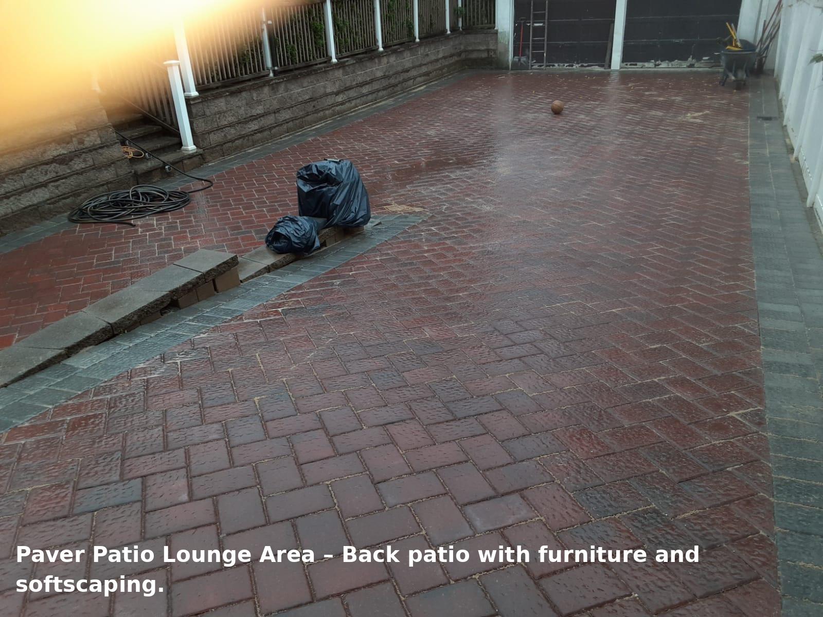 Paver Patio Lounge Area
