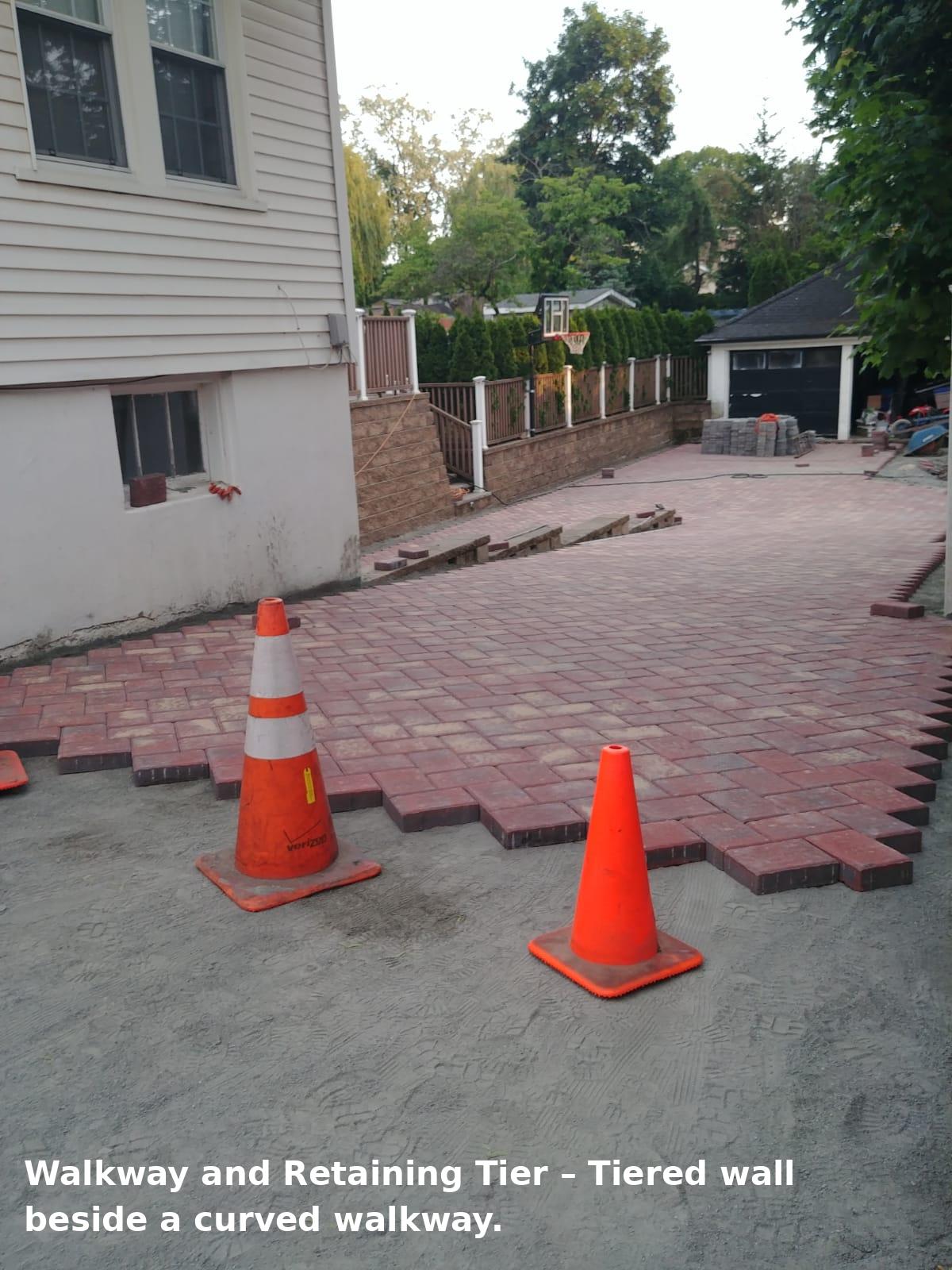 Walkway And Retaining Tier