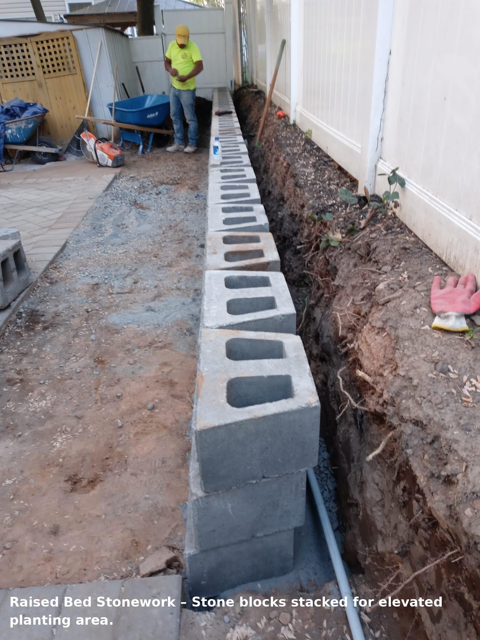 Tiered Retaining Wall
